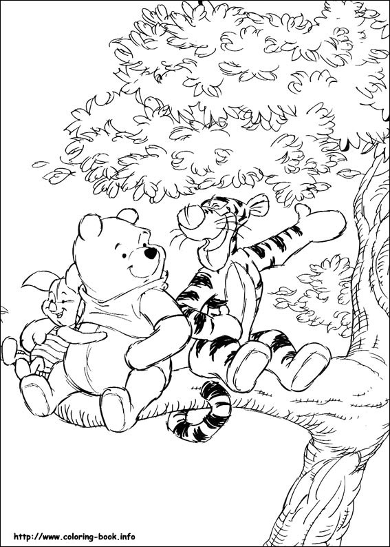 Winnie the Pooh coloring picture